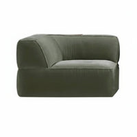 Tofu Block Sofa Minimalist Design Living Room Seating Vintage Inspired Ergonomic Support for Families, Young Adults, Bedroom