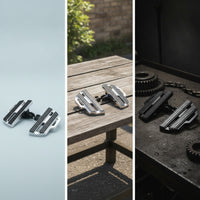 Anti-Slip Motorcycle Front Foot Peg Wide Motorcycle Front Footrest Aftermarket Footrests Strong for Highway Cruising