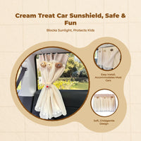 Adjustable car window sun shield
