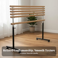 Stable Base Portable Ballet Barre Long-Lasting Construction Freestanding Ballet Barre Non-Slip Feet Portable Dance Bar Heavy Duty for Adults, Dancers, Beginners, Home Use, Gym