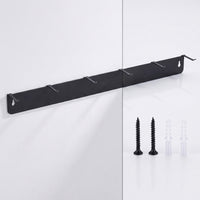 Powder-Coated Brush Hanger Rack with Six Hooks Rust-Resistant Detailing Brush Hanger Rustproof Wall-Mounted Organizer Heavy-Duty for Car Detailers