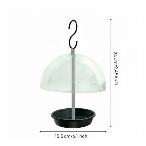 Hanging Bird Feeder Weather-Resistant Clear Bird Feeder Detachable Parts Outdoor Decor for Garden, Patio