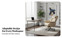 Reclining Computer Chair Support Padded Armrests for Executives, Students