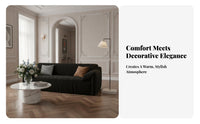 Luxurious Deep-Seat Couch French Retro Design Deep Seat Cushiony Couch Skin-Friendly Sofa for Business Owners, Apartment Dwellers, Boutique, Lounging