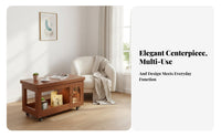 Space-Saving Design Convertible Rolling Storage Table Mobile with Wheels Rolling Utility Wagon Multi-Functional Bedside Stand Expandable Tabletop for Small Apartment Dwellers, Homeowners, Distant Workers, Living Room, Bedroom, Home Office, Balcony