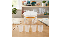 Bubble Removal Chamber 95 kPa Vacuum Chamber with Measuring Cups 2 L Transparent for Crafters, Resin Casting, Workshops