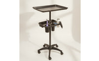 Salon Trolley Cart Mobile Rolling Salon Tray Extra Storage Trolley with Tool Holders for Hair Salons, Barber Shops