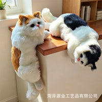 Lifelike Cat Figurine Home Decor Toy Handicraft