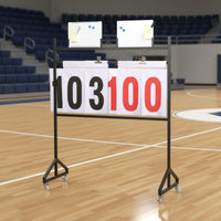 Scoreboard Portable Floor Standing Scoreboard Flip Score Board for Referees