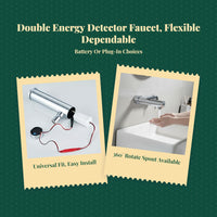 Touchless wall-mount infrared faucet