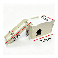 Hamster Hidehouse with Ramp Top Wooden Hamster House Slot-Andinterlocking Construction Multi-Level
