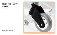 Trolley Wheel Bracket Telescoping Handle Replacement Wheel Bracket Folding Hand Trolley Cart Easy to Use Sturdy Duty Utility
