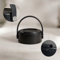 Flip-up Straw Lid Travel-Friendly Bottle Lid with Strap Heavy-Duty for Travelers