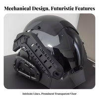 Futuristic illuminated Jaw Guard futuristic fiction Design Costume Accessory Mechanical design features
