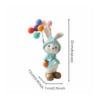 Rabbit Figurine Cute Rabbit Statue Resin for Girls
