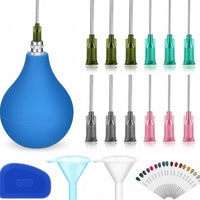 Interchangeable Slip Trailing Bottle Kit Color Coded Tips Slip Trailing Bottle Reusable Precision Glaze Applicator Set Easy to Use for Ceramic Artists, Crafters, Beginners
