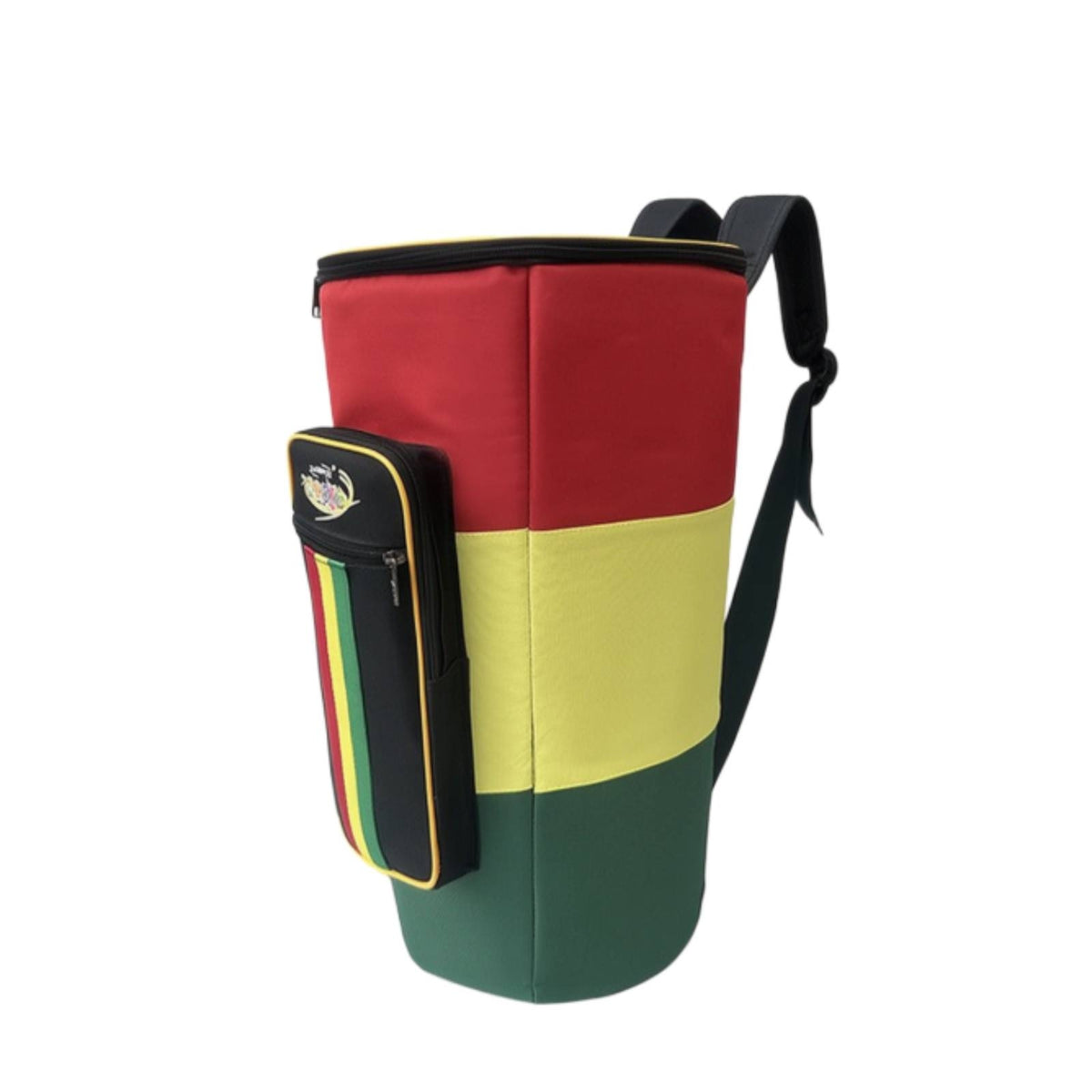 Drum Bag with Zippered Top Cover Thickened Hand Drum Backpack Cylindrical Hand for Percussionists