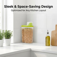 Storage Container Lid Measuring Cup, Cereal Storage Bin Kitchen, Food Storage Co #variant:Random Color Grain Jar