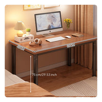 Simple Computer Desk Easy to Assemble Rectangular Writing Desk Spacious Desktop Simple Writing Table for Students, Professionals, Bedroom, Dorm Room