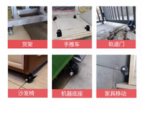 低重心巨无霸工业脚轮重型承重2寸3寸万向轮子尼龙静音滚轮带刹车
