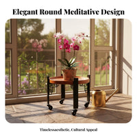 Wheeled Plant stand Easy to Move Wheeled Pot stand High Load Capacity for Office