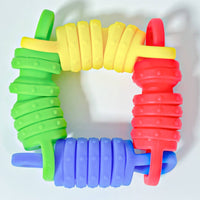 Textured Silicone Fidget Toy Flexible Loop Handle Fidget Toy Easy to Clean Focus Help