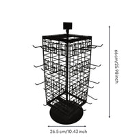 Rotating Grid Display Rack Multi-Hook Shop Fixture Sturdy for Countertop