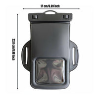 Water Resistant Waterproof Phone Armband Secure Lock Seal Waterproof Phone Case Sweat-Proof for Swimmers, Athletes, Swimming, Beach, Gym