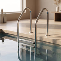 Stainless Steel Pool Ladder Anti-Slip Pool Ladder with Handrails Resistant