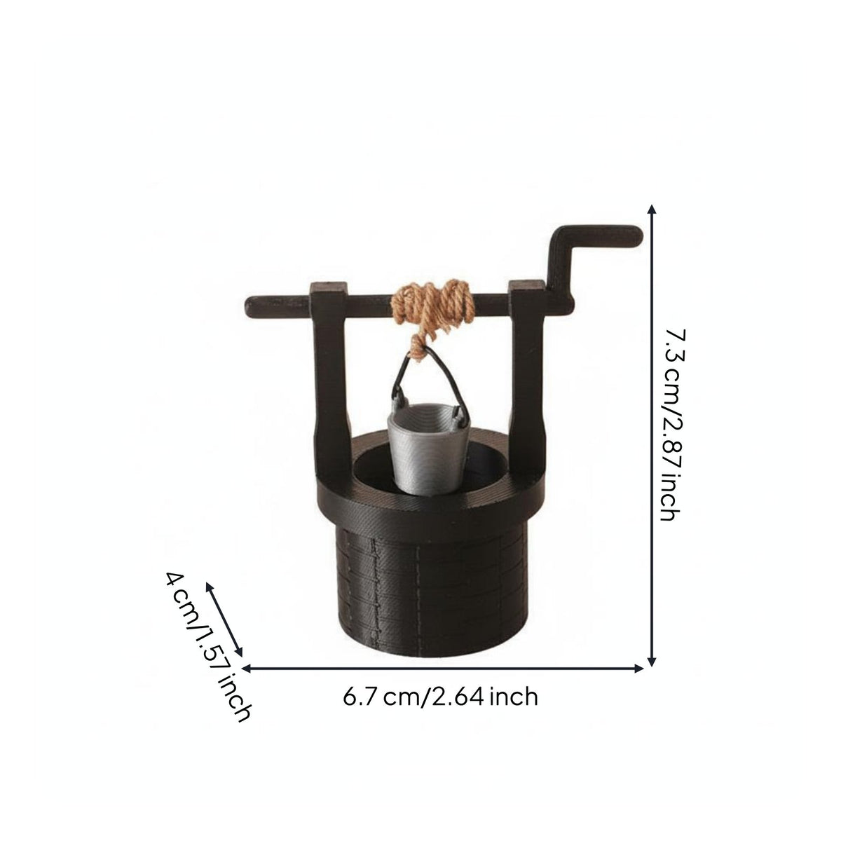 Well Model Vintage House Decoration Detailed for Pretend Play