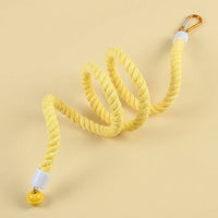 Climbing Rope Parrot Toy, Bendable Bird Swing and Climbing Ladder for Cage, Budgie Toy with Hook and Screw Swivel Attachment