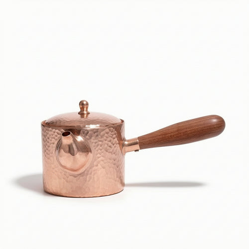 Copper Kettle with Side Handle Compact Kettle with Side Handle Classic Vessel for Collectors