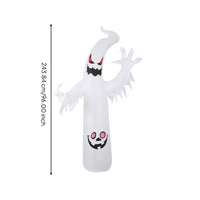 Inflatable ghost, large with pumpkin face, inflatable figure for entrance area, Halloween party