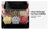 Multicompartment Topping Station Includes Lids Commercial Kitchen Supply for Caterers