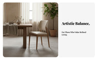 Padded Side Chair Rustic Minimalist Design Woven Seat Side Chair Nordic and design adaptable for Homeowners, Restaurant