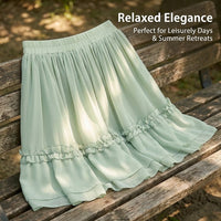 2 Piece Outfits Women with Frog Button Closure for Going Out, Two Sets with Elastic Waist Skirt, Summer Chinese Style