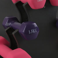 Three-Tier Dumbbell Rack Space-Saving Dumbbell Rack Stand Low-Profile for Workout Room