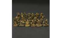 18 Pieces Arhat Figurines Zen Buddhist Statues Meditation for Altar, Collectors