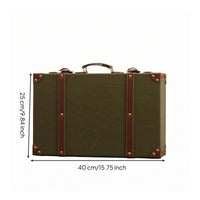 Vintage Suitcase Prop Structured Decorative Luggage Box Portable for Display
