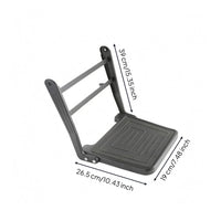 Barber Chair Footrest Rectangular Metal Barber Footrest Black for Hair Stylists