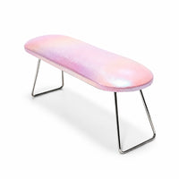 Nail Hand Rest with Metal Legs Padded Nail Hand Rest Foldable for Manicurists