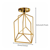 Iron Art Candle Holder Romantic Atmosphere Nordic Candlestick Minimalist Geometric Metal Candlestick for Candlelight Dinner, Living Room