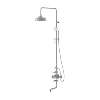 Temperature-regulated Brass Shower Faucet Set, Wall-Mounted, double Control, High Pressure, Bathroom Shower System