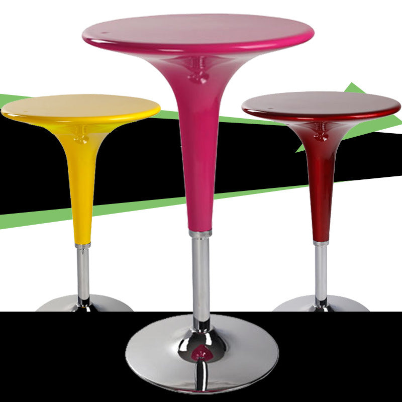 Adjustable Height Bistro Table for Cafe, Bar, or Home Balcony - Round Coffee & Negotiation Table