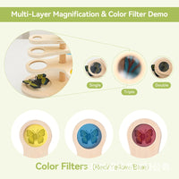 Wooden Adjustable Observation Mirror Toy for Kids