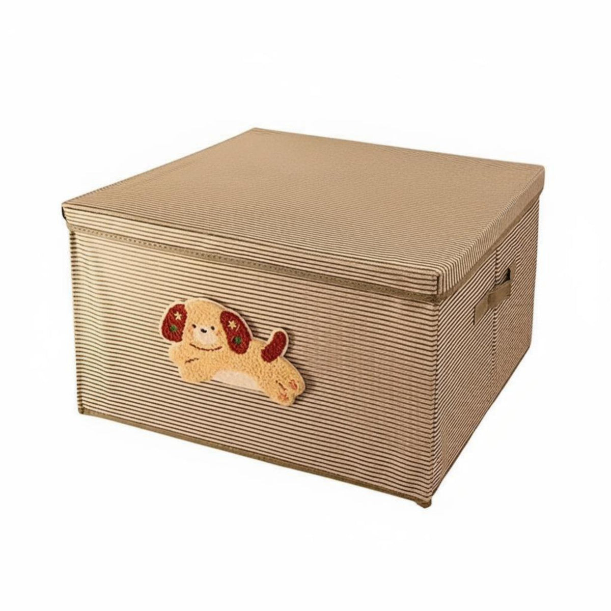 Lidded cloth Storage container Cute Puppy Design Lidded cloth Box With Lid for Shelf