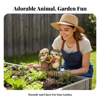 2D Acrylic Hedgehog Yard Art Hedgehog Garden Stake Weather-Resistant Animal Garden Insert for Gardeners, Patio, Flower Bed