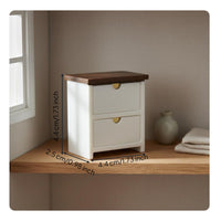 Miniature Bedside Cabinet Decorative Ornament Tiny End Table Model Photo Prop