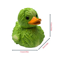 Vegetable Duck Statue Whimsical Decorative Item Sturdy