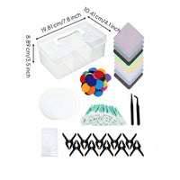 Allcomplete Kit Set Trading Card Cleaning Kit Anti-Static Cloths Sports Card Grading Kit Safeguarding Storage Case